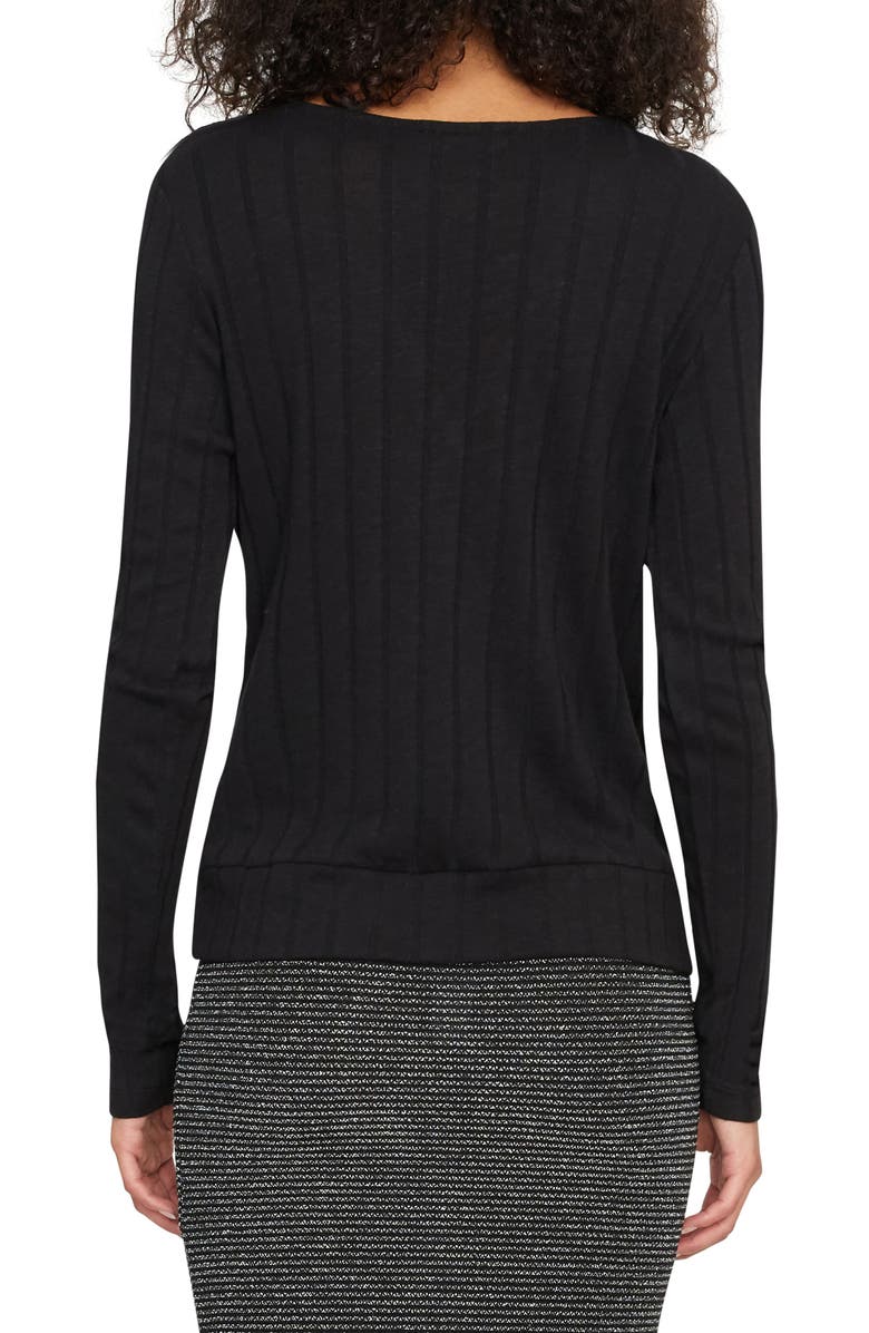 Sanctuary Polina Ribbed Faux Wrap Top, Alternate, color, 