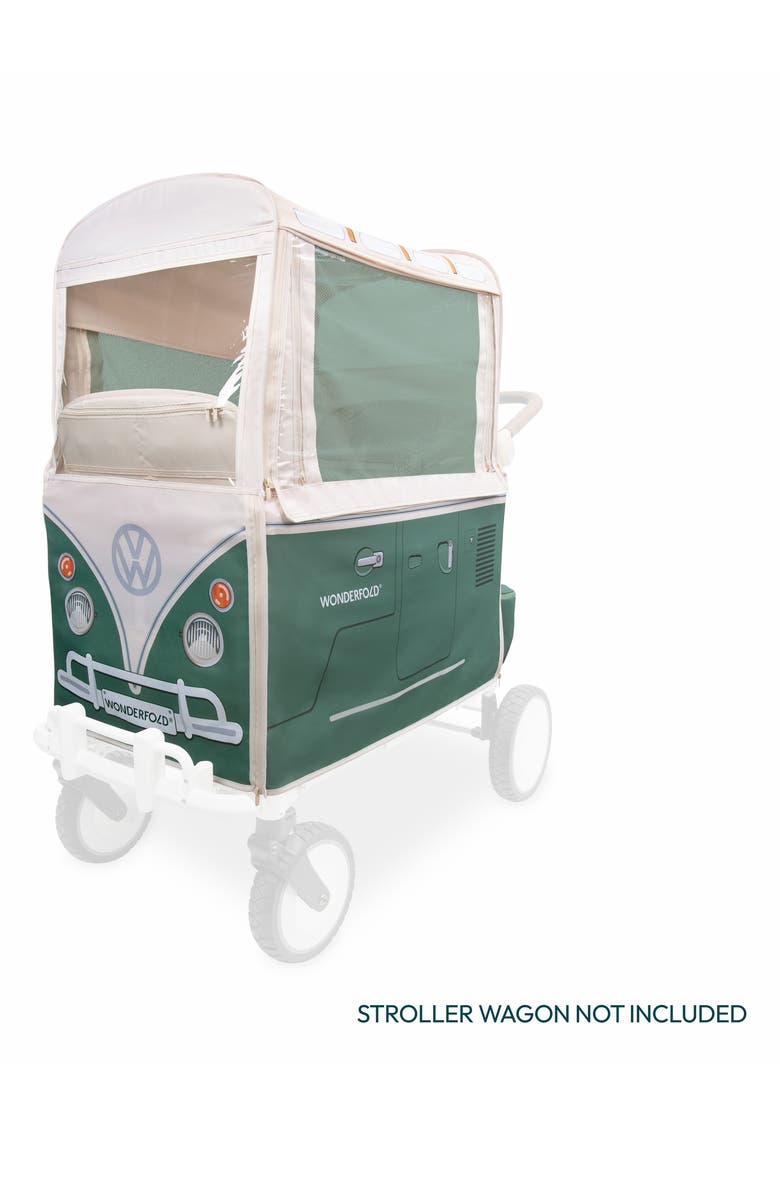 WonderFold Special Edition Volkswagon Stroller Wagon Weather Cover, Alternate, color, Green