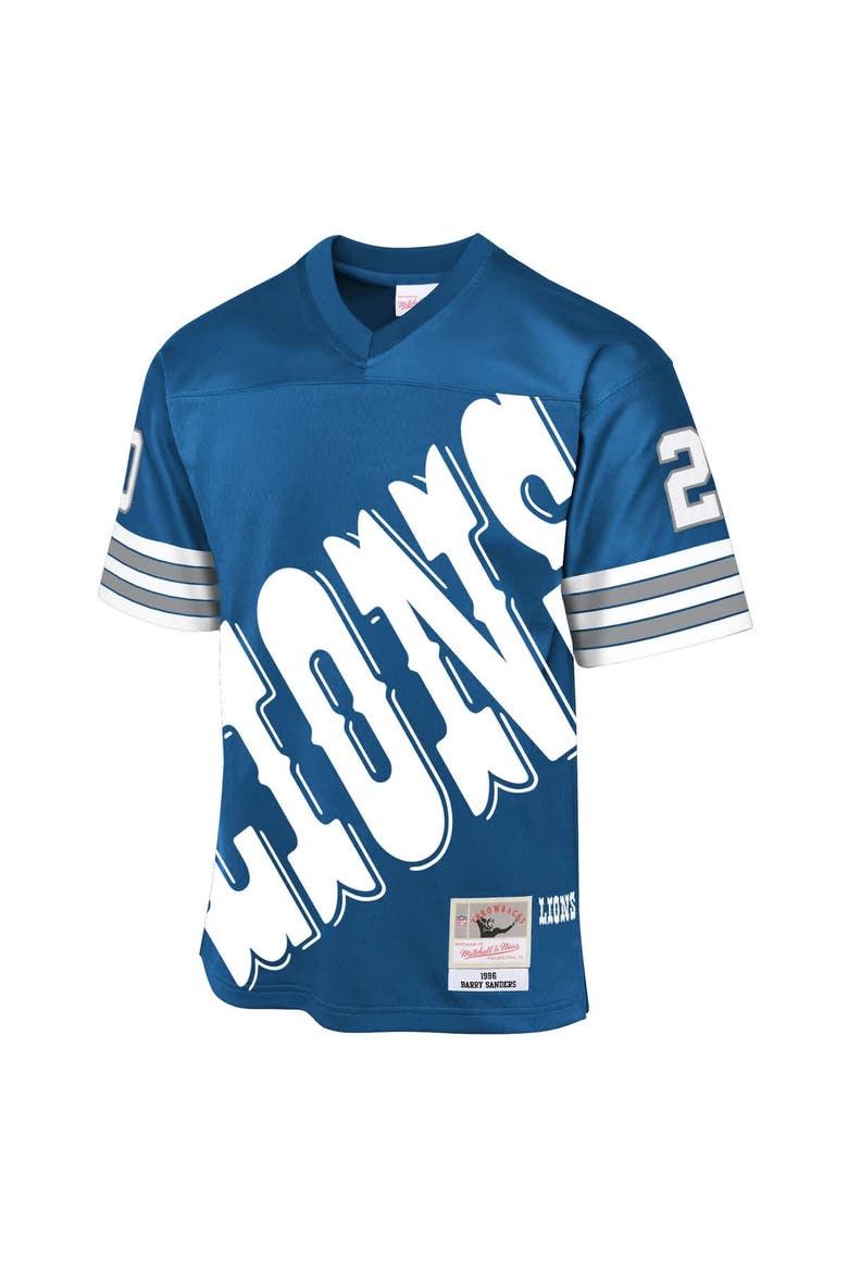 Youth Mitchell & Ness Barry Sanders Blue Detroit Lions 1996 Throwback Fashion Jersey, Alternate, color, Blue