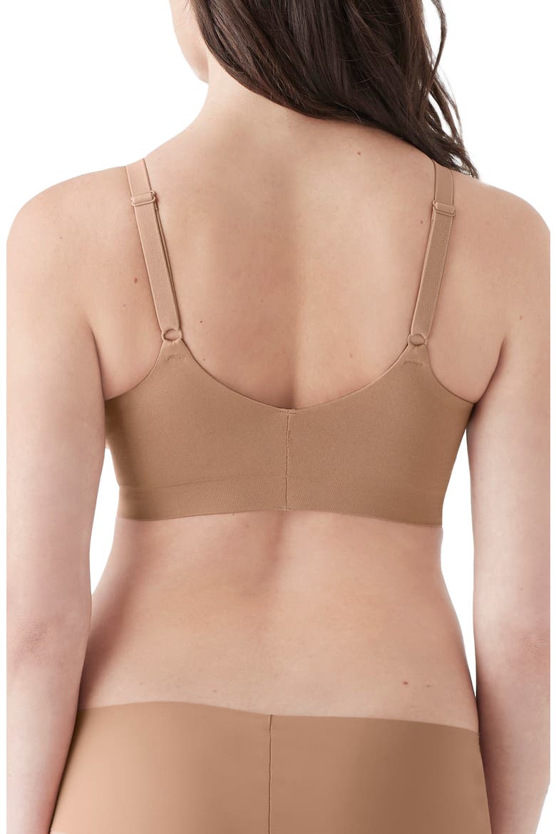 Soft Form V-Neck Bralette, Alternate, color, BRONZED