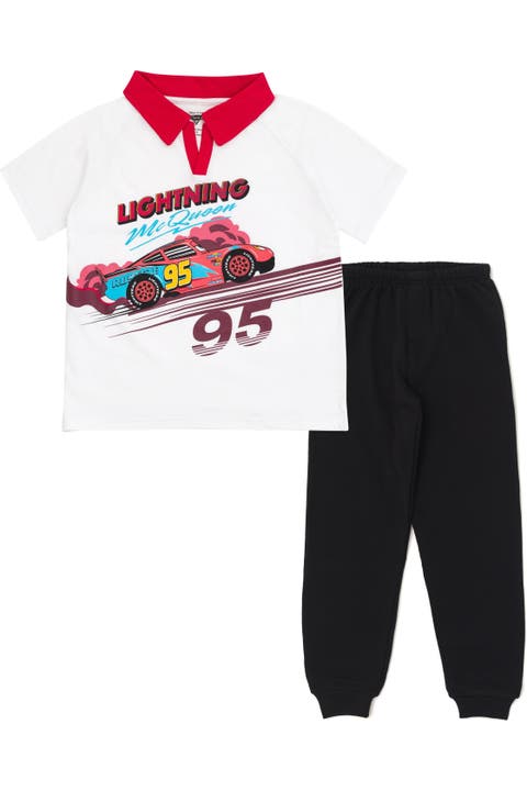 Cars Lightning McQueen 2-Piece Polo and Pants Set