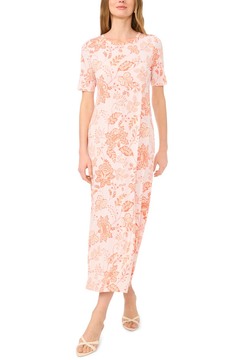 Print Maxi Dress, Main, color, SAND DRIFT