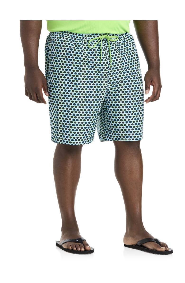 True Nation by DXL Big & Tall Sunglasses Swim Trunks, Main, color, Blue