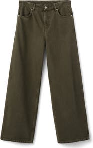 MANGO Low Rise Barrel Leg Jeans