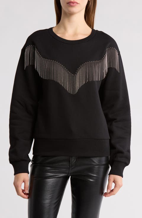 Zaniah Tassel Trim Sweatshirt