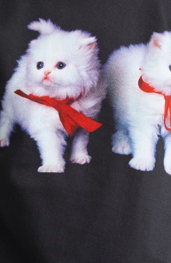 【Ashley Williams】ホワイト Puppy & Kitten Varsity Tシャツ Ashley Williams Puppy & Kitten Precious T-Shirt in White