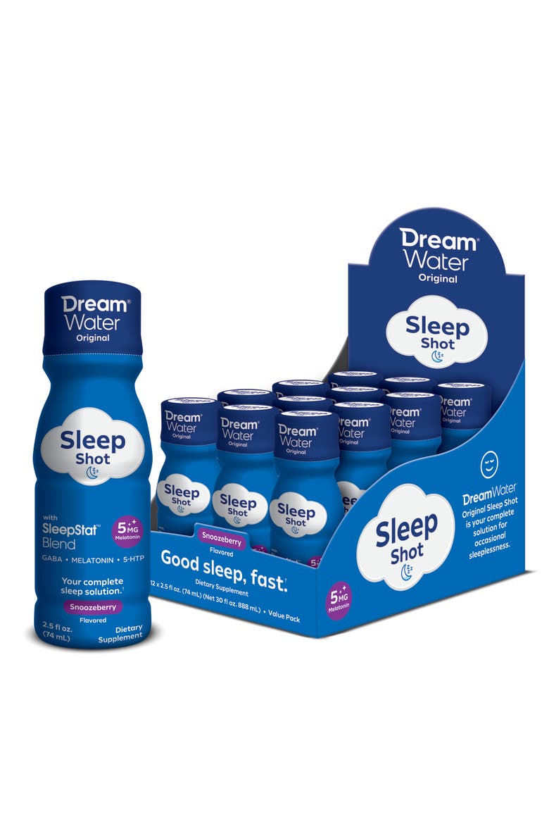 Sleep Aid Supplement Drink; Melatonin 5Mg, Gaba, 5Htp;  Zero Sugar, Main, color, Multicolored