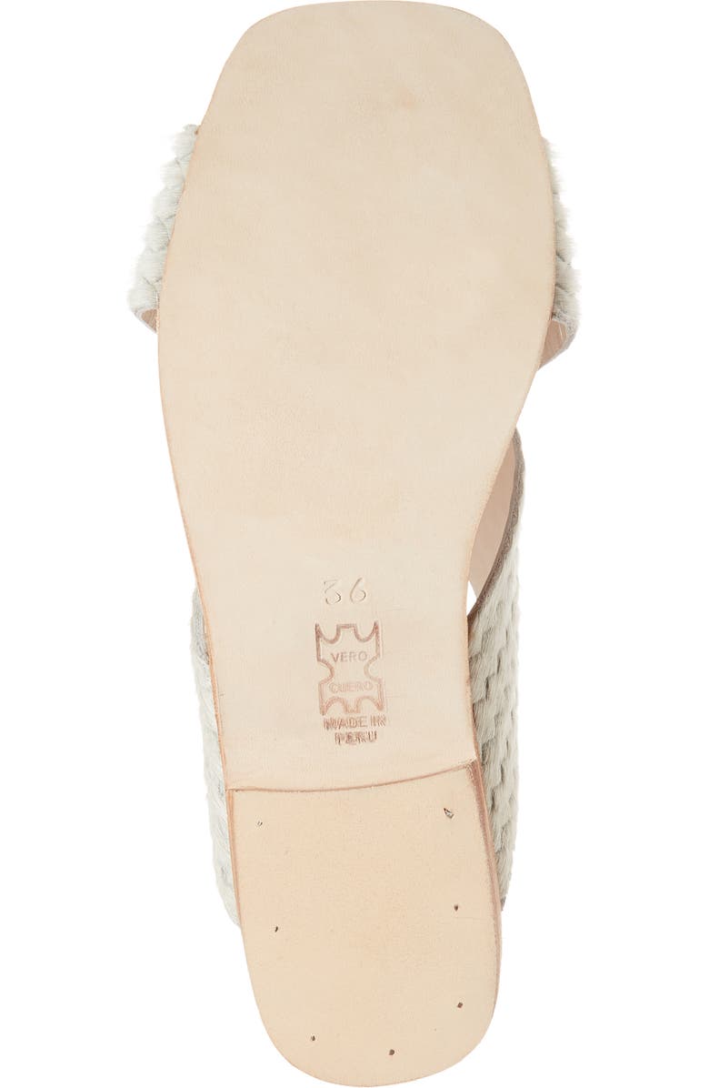 Huma Blanco Odessa Genuine Calf Hair Slide Sandal, Alternate, color,