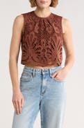 NSR Lace Overlay Top