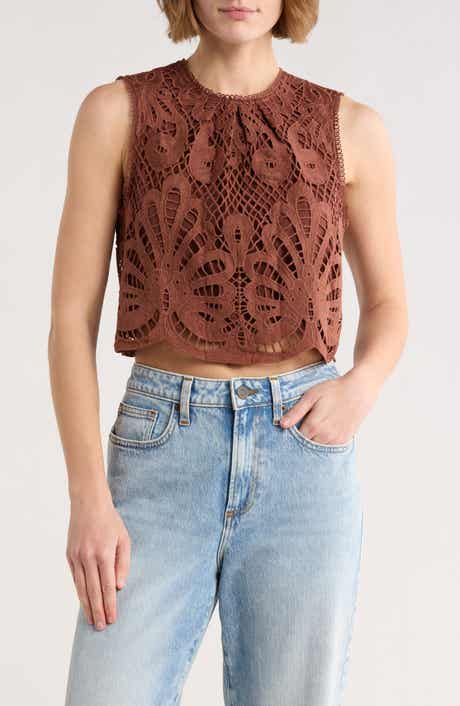 NSR Lace Overlay Top