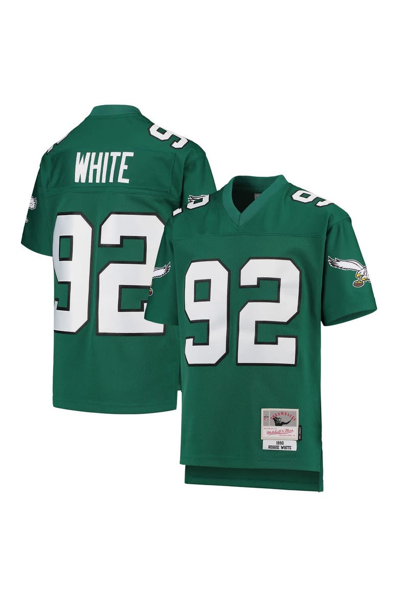Youth Mitchell & Ness Reggie White Green Philadelphia Eagles 1990 Legacy Retired Player Jersey, Main, color, Green