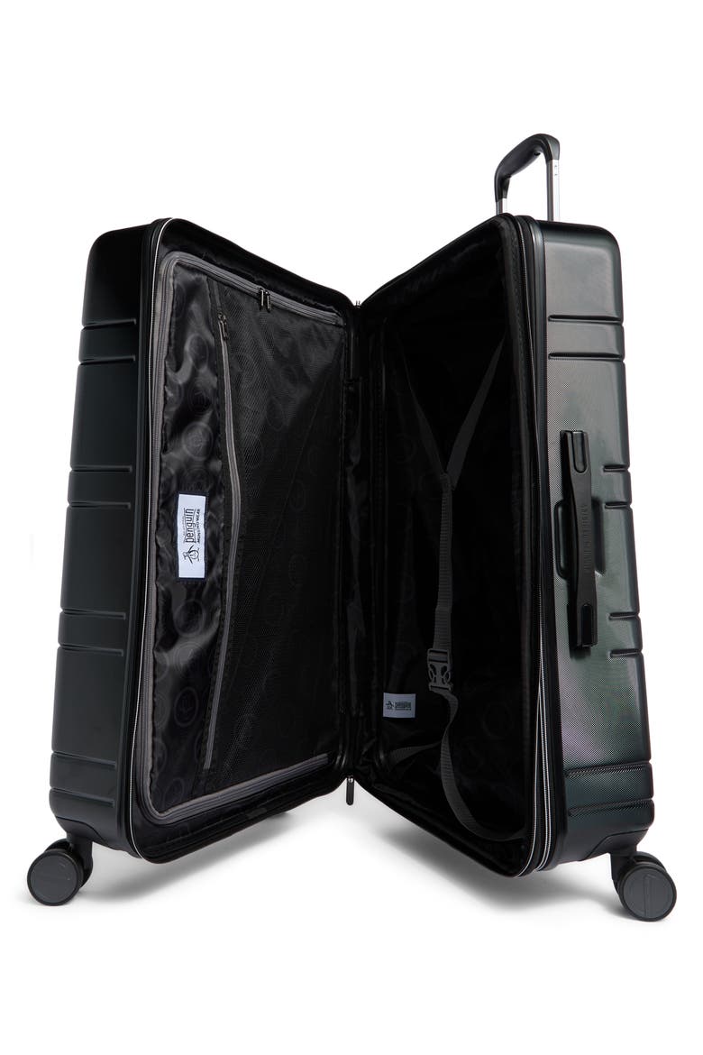 Prince Check 29 Inch Hardside Spinner Suitcase, Alternate, color, BLACK