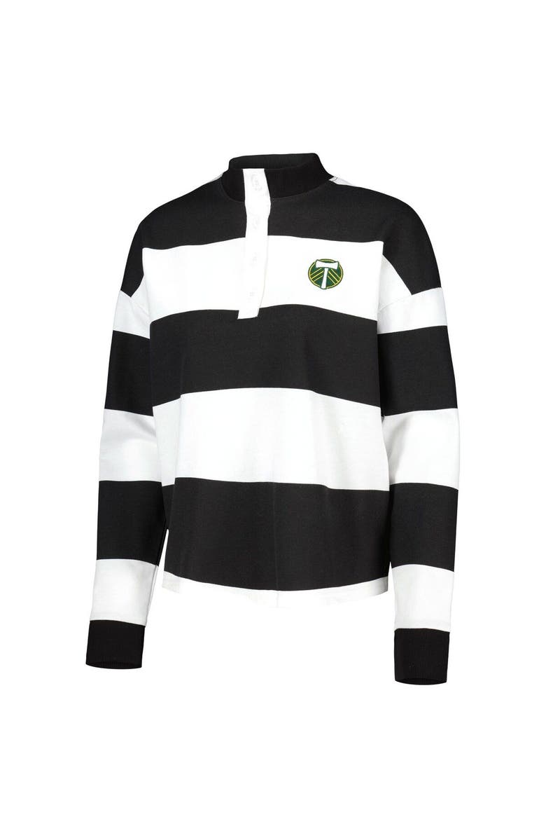 ANTIGUA Women's Antigua  White Portland Timbers Radical Rugby Stripe Long Sleeve T-Shirt, Alternate, color, White