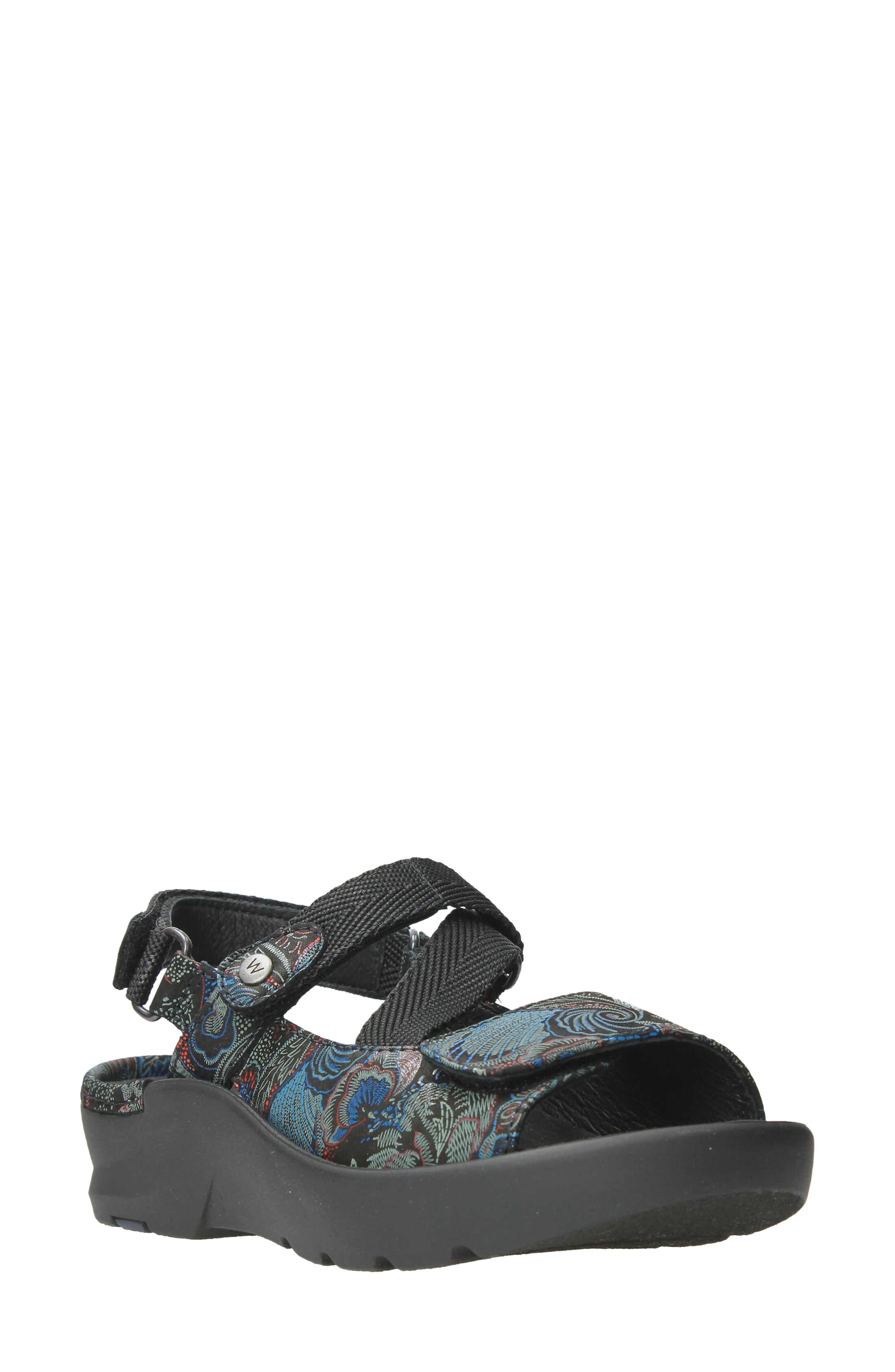 Lisse Slingback Sandal, Main, color, BLACK BLUE