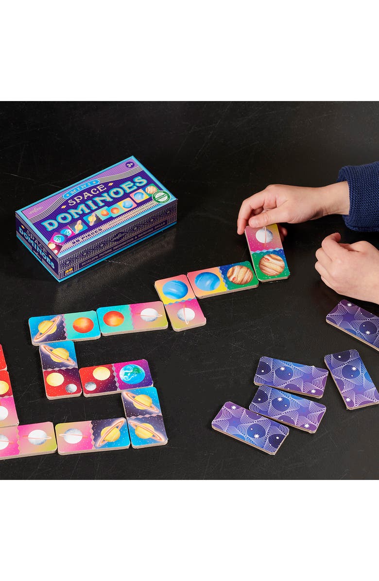 eeBoo Mini Space Dominoes Board Game, Alternate, color, Multi