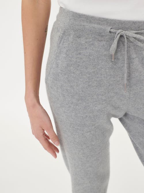 Gobi Mongolian Cashmere Cuffed Cashmere Jogger In Vapor Blue