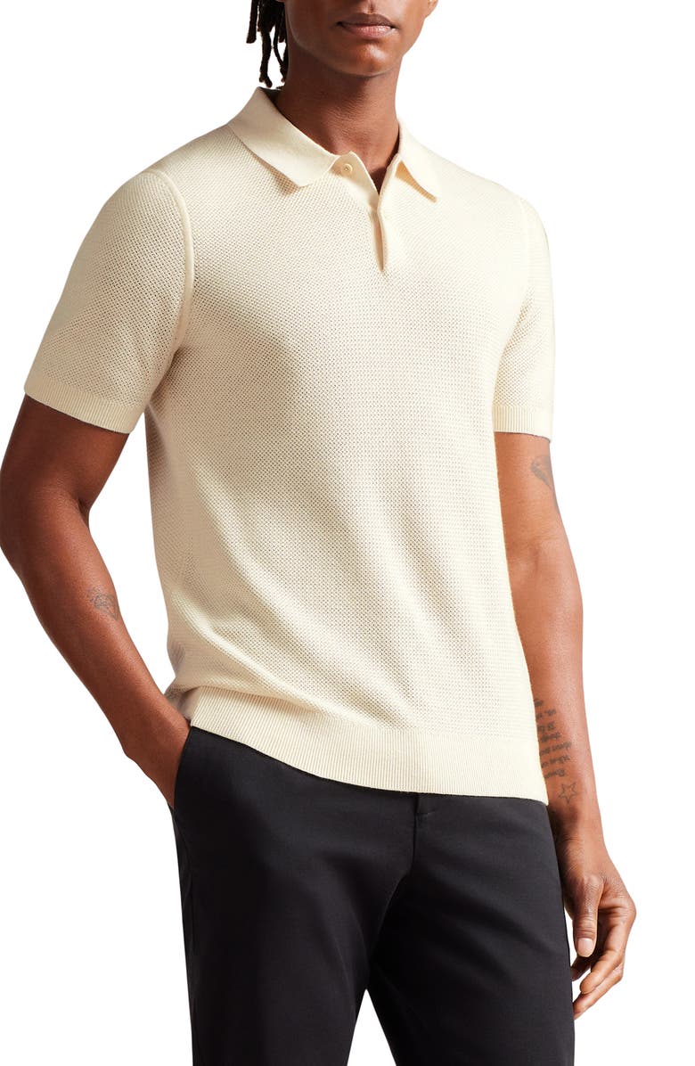 Ted Baker London Imago Textured Polo, Main, color, 