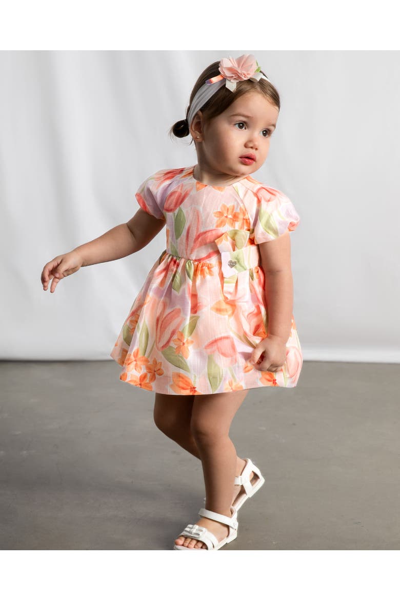 Dress With Floral Print, Alternate, color, Lavender