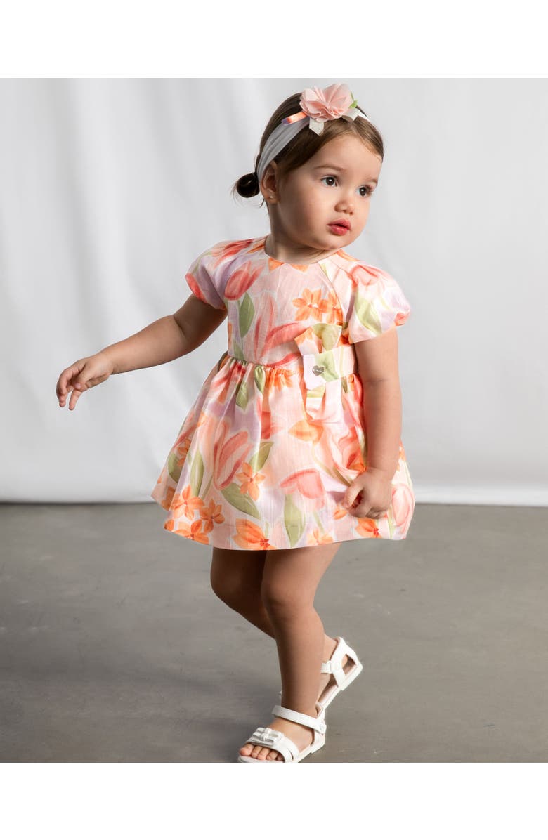 Mayoral Dress With Floral Print, Alternate, color, Lavender