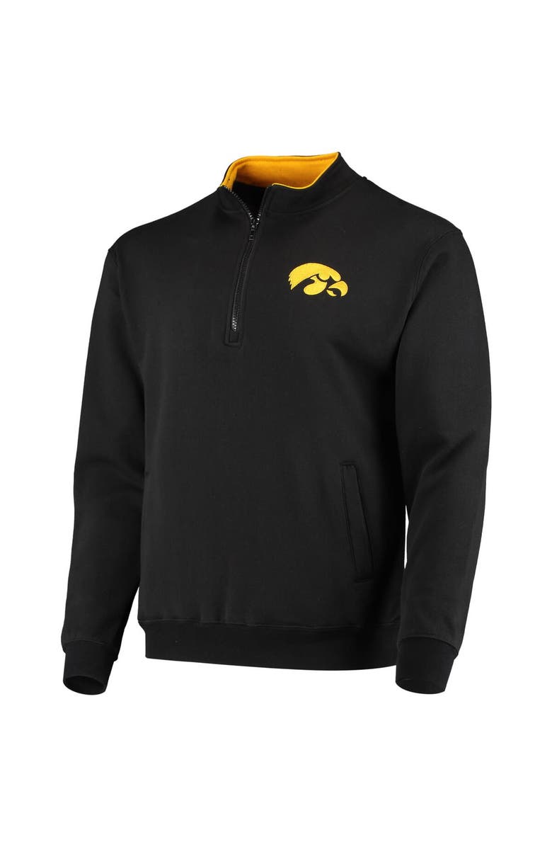 COLOSSEUM Men's Colosseum Black Iowa Hawkeyes Tortugas Logo Quarter-Zip Jacket, Alternate, color, Black