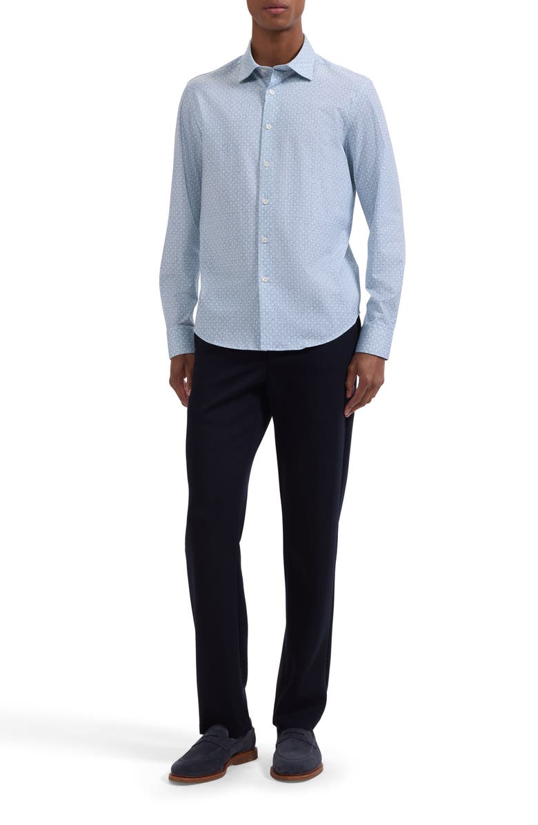 Bugatchi James OoohCotton<sup>®</sup> Floral Button-Up Shirt, Alternate, color, Seafoam