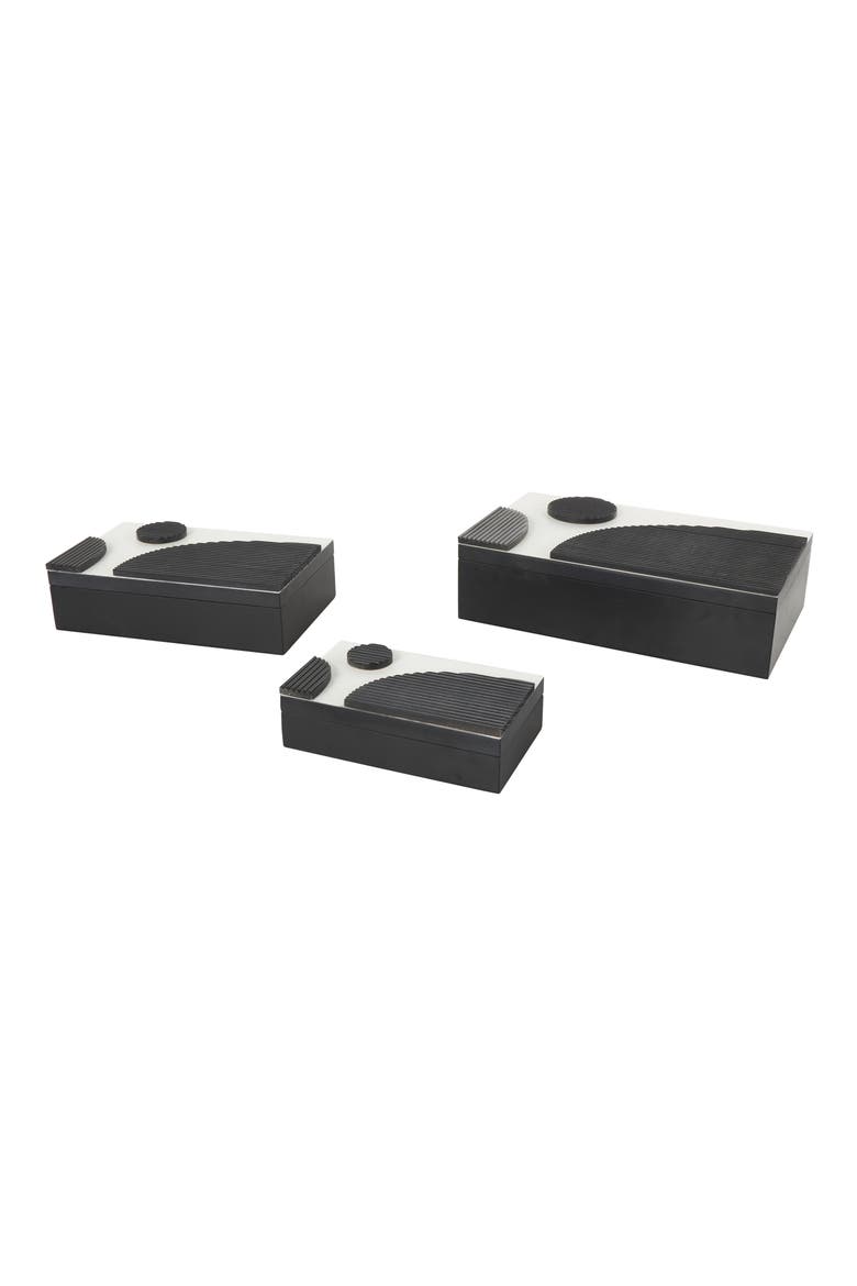 3-Piece Jewelry Box Set, Main, color, BLACK MULTI