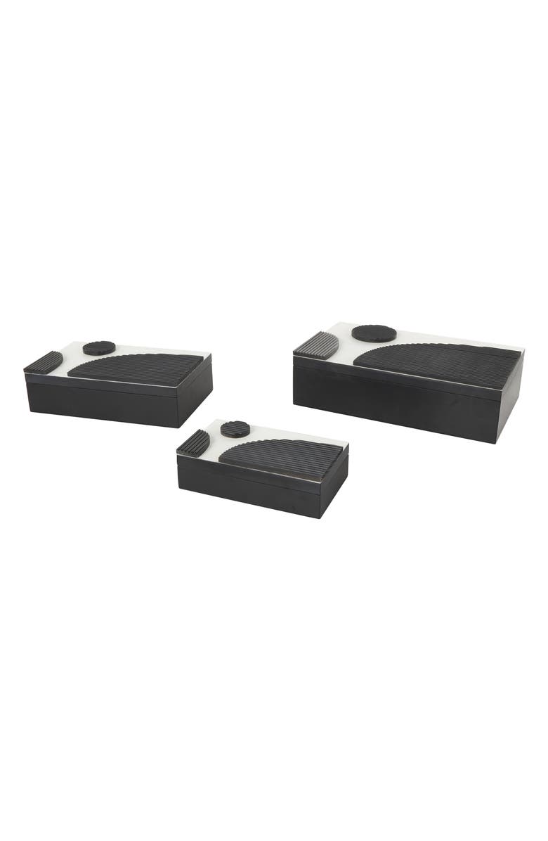 UMA 3-Piece Jewelry Box Set, Main, color, Black Multi
