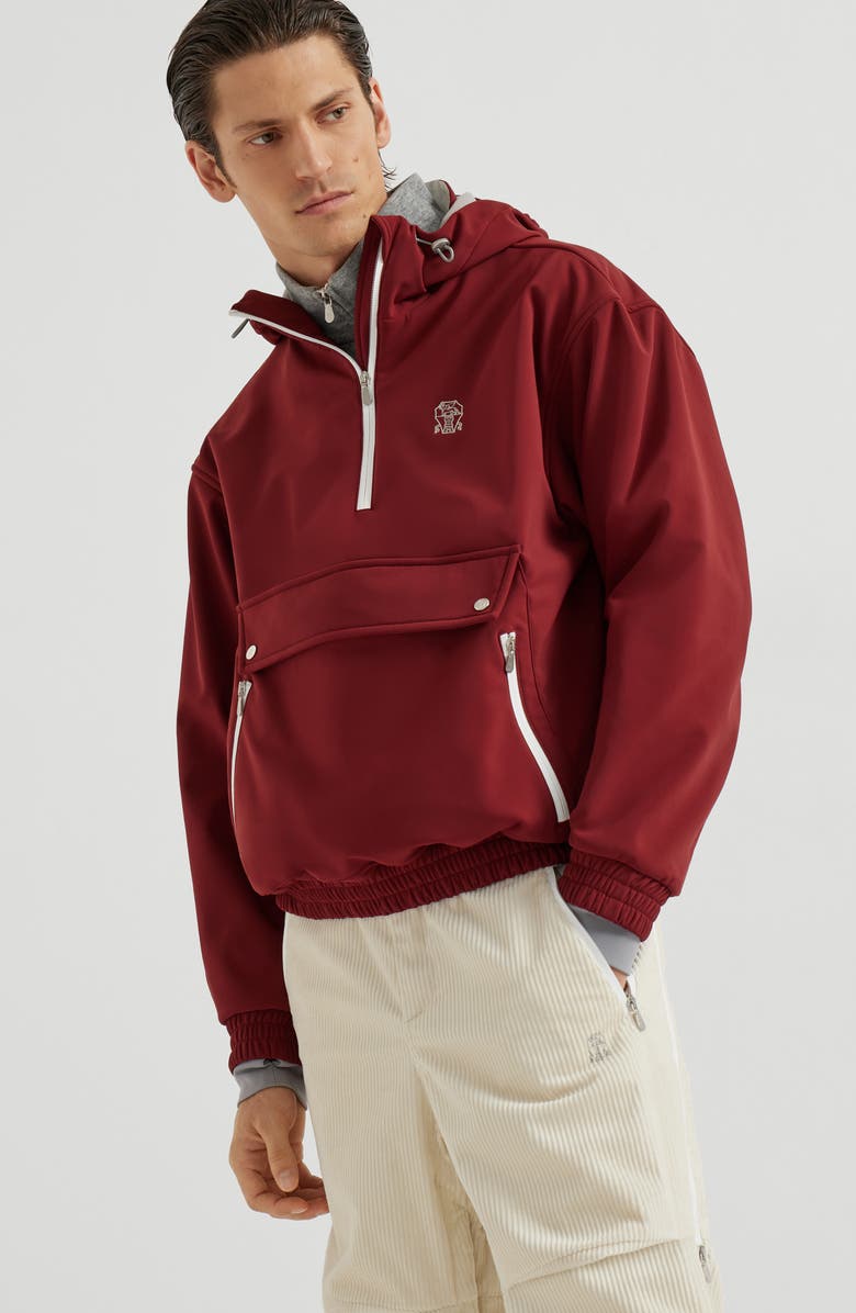 Brunello Cucinelli Mountain Anorak, Alternate, color, Amaranth