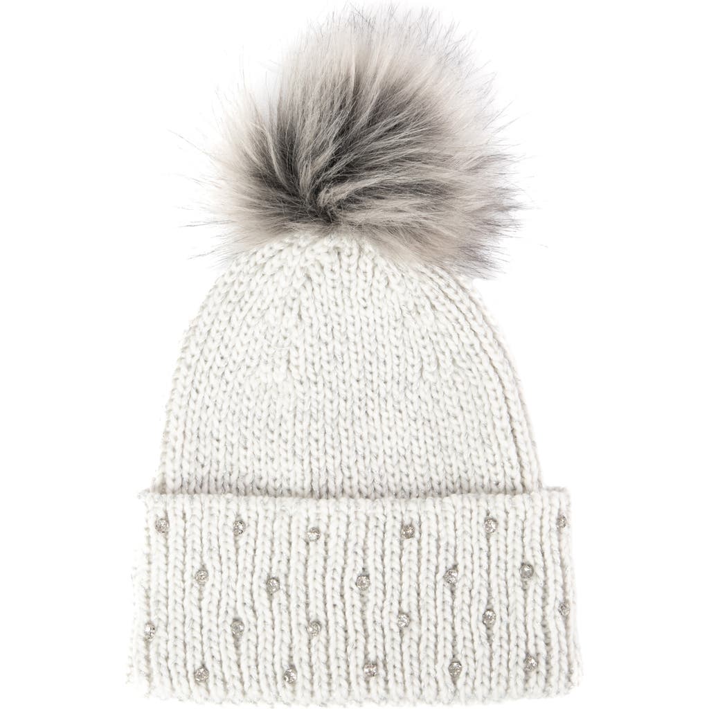 San Diego Hat Pompom Beanie In White