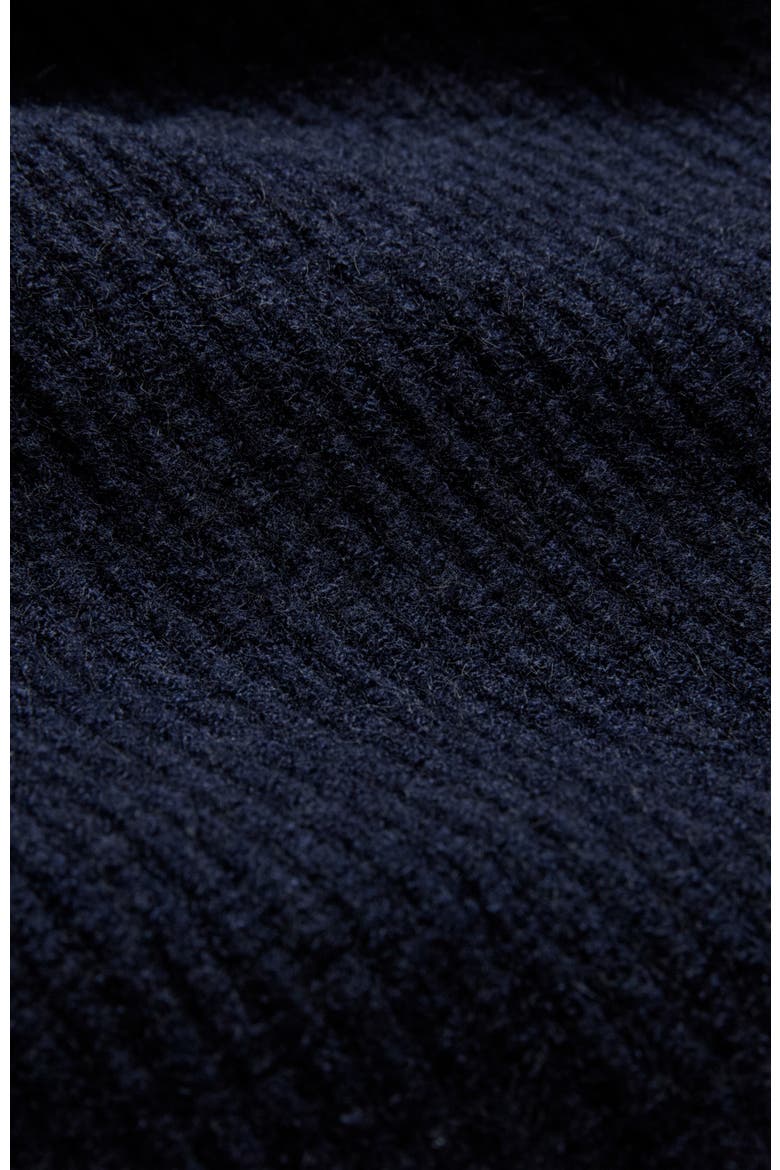 Longline Ribbed Cardigan, Alternate, color, Navy