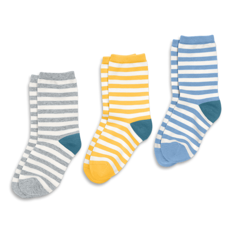 Kids Crew Sock 3-Pack In Stripe