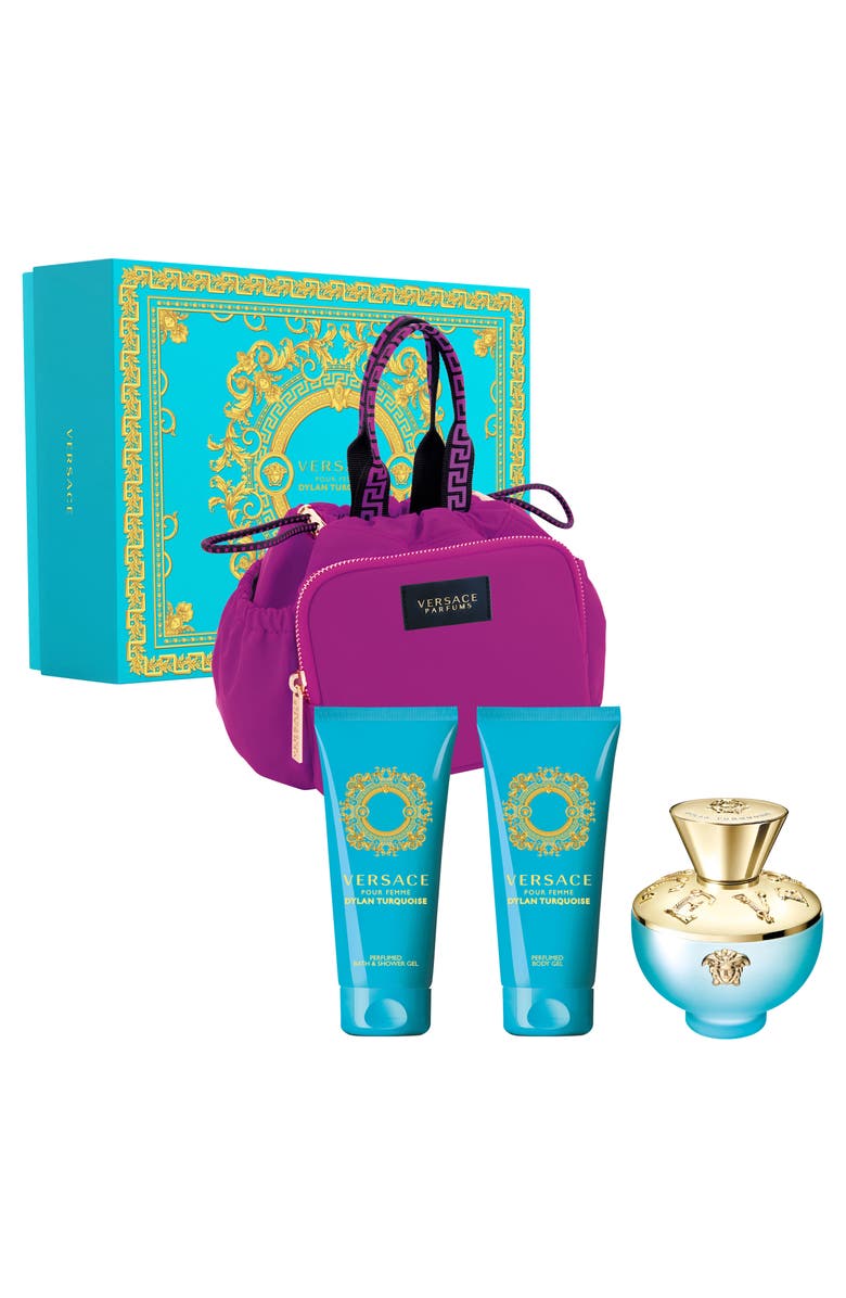 Versace Dylan Turquoise 4-Piece Fragrance Gift Set $183 Value, Main, color,