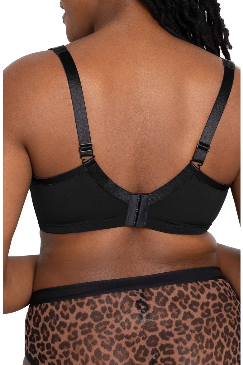 Sheer Mesh Plunge T-Shirt Bra, Alternate, color, DESIGNER LEOPARD