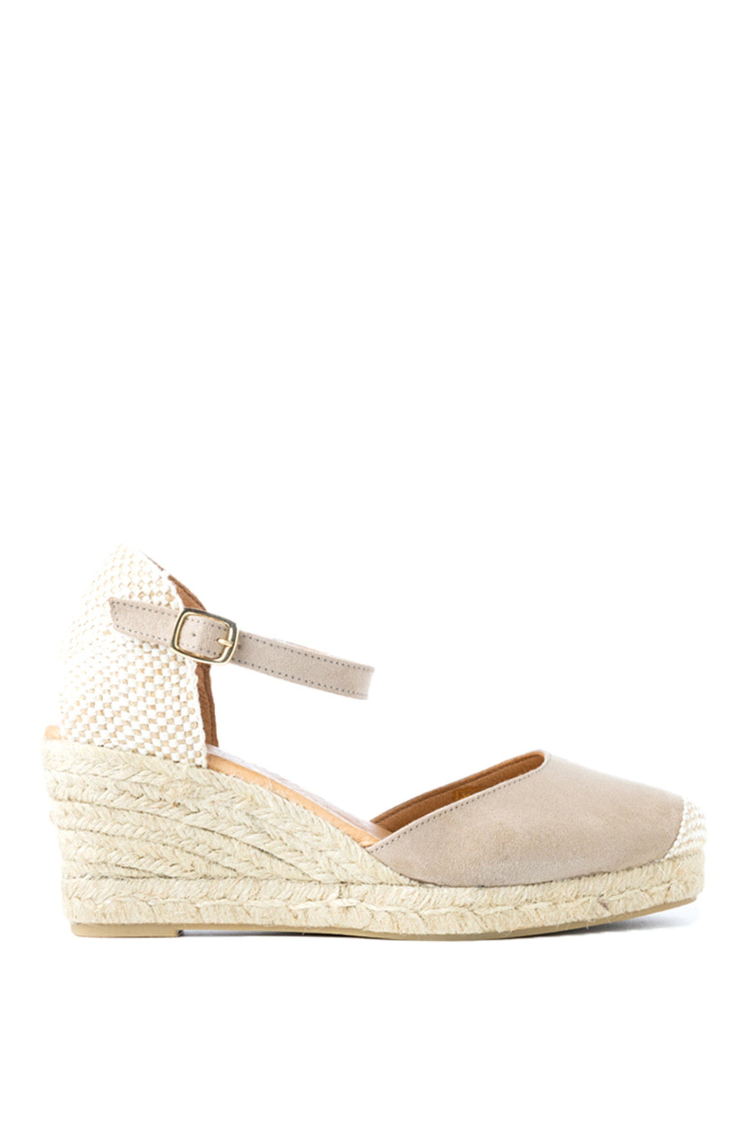 Jimena Medium-Strap Espadrille, Alternate, color, Taupe