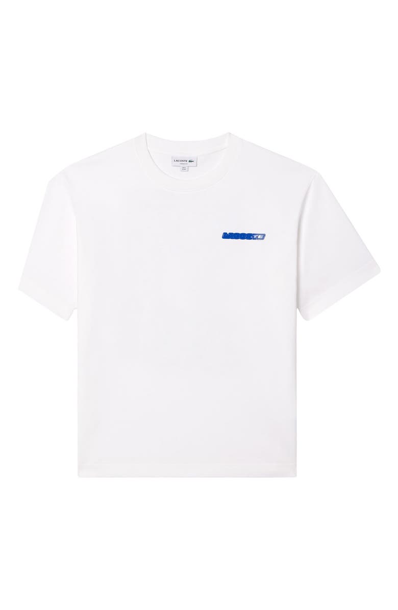 Lacoste Relaxed Graphic T-Shirt, Alternate, color, White