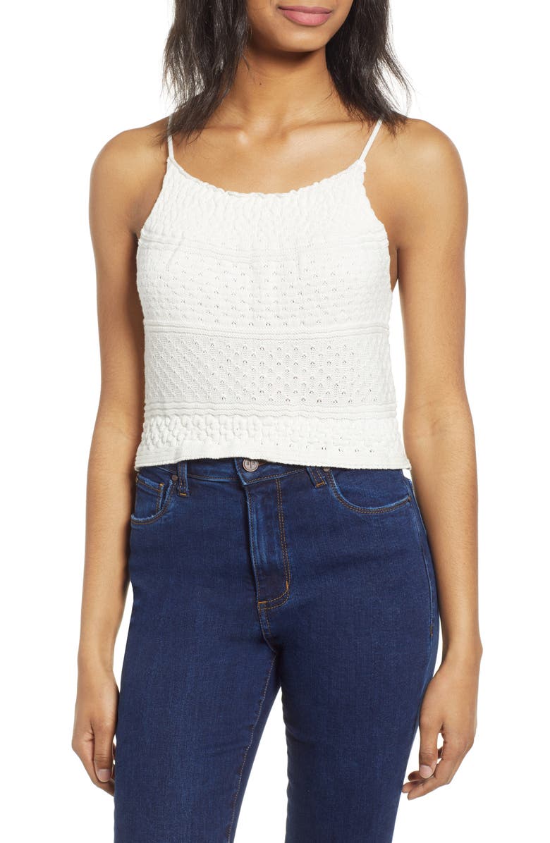 Ten Sixty Sherman Crochet Tank, Main, color, 