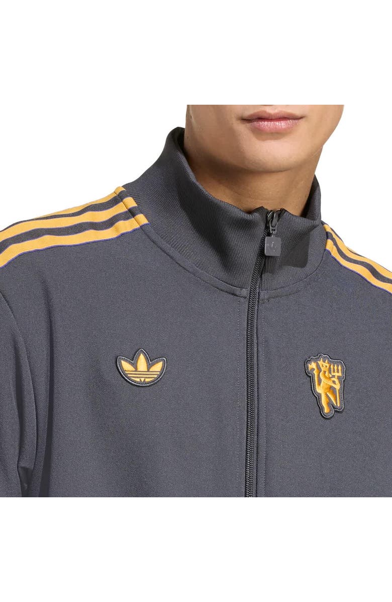adidas Men's adidas Gray Manchester United Terrace Icons Full-Zip Track Jacket, Alternate, color, Gray