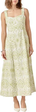 Endless Rose Eyelet Embroidery A-Line Dress