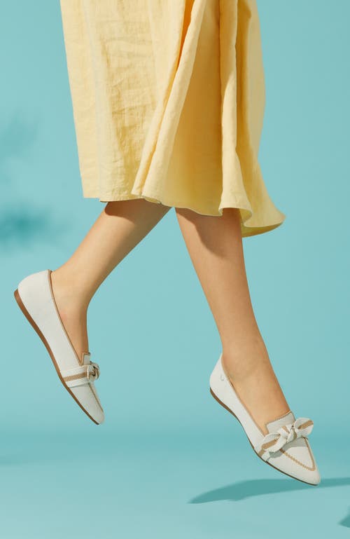 Vivaia Pointed-toe Bow Loafers In Nude