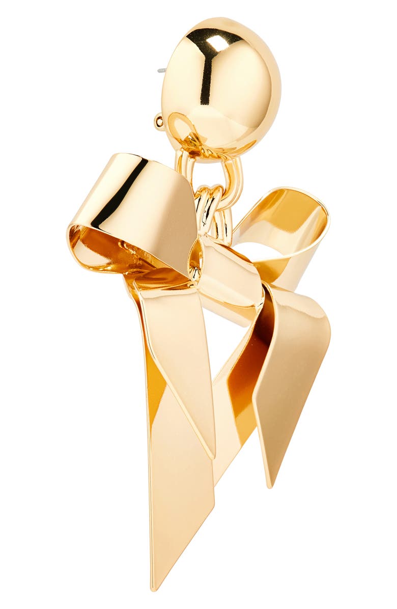 Carolina Herrera Bow Drop Earrings, Alternate, color, 