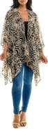 Nina Leonard Semi Sheer Open Front Topper