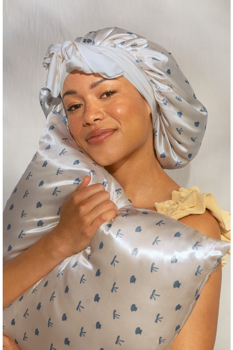 Standard Satin Pillowcase, Alternate, color, PEARLIZED CREAM