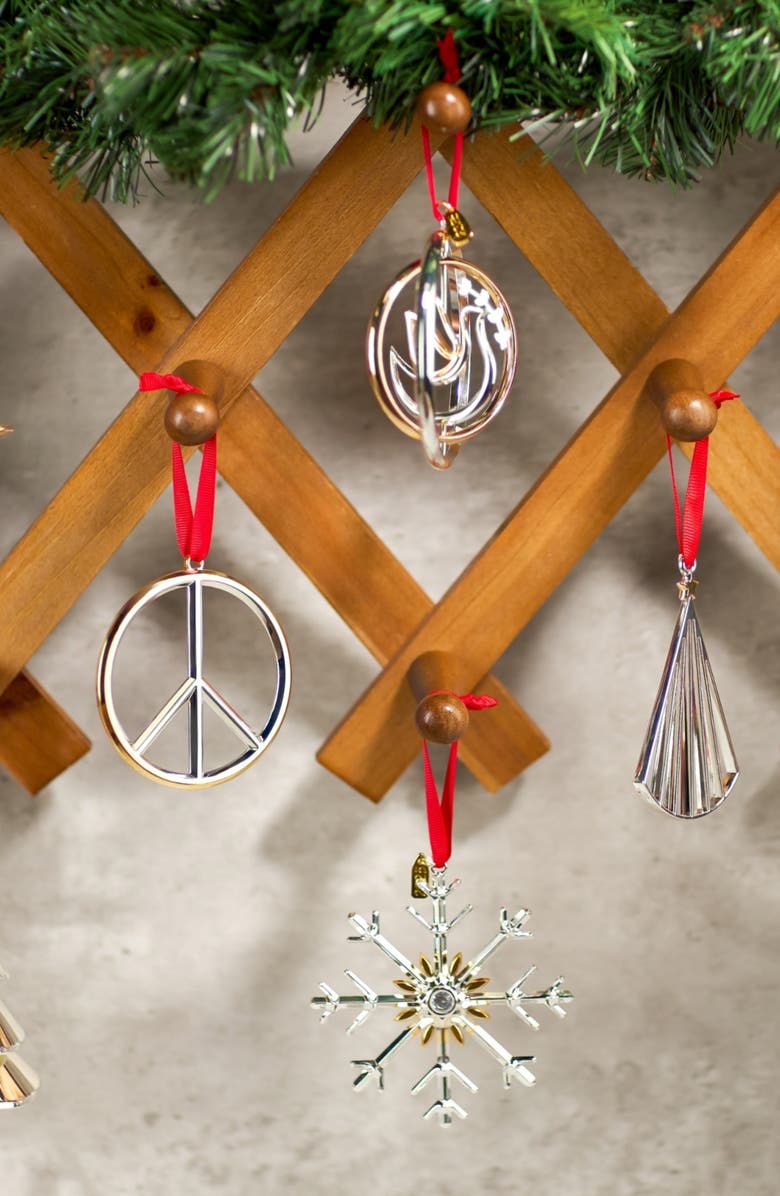 Nambé Dangling Tree Ornament, Alternate, color, Silver