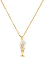 Kate Spade New York here's to you pendant necklace
