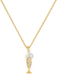 Kate Spade New York here's to you pendant necklace