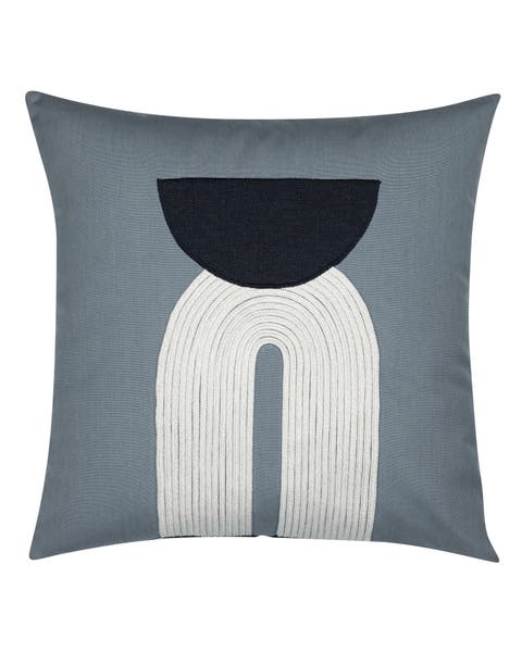 Modern Balance Slate Indoor & Outdoor Woven Accent Pillow