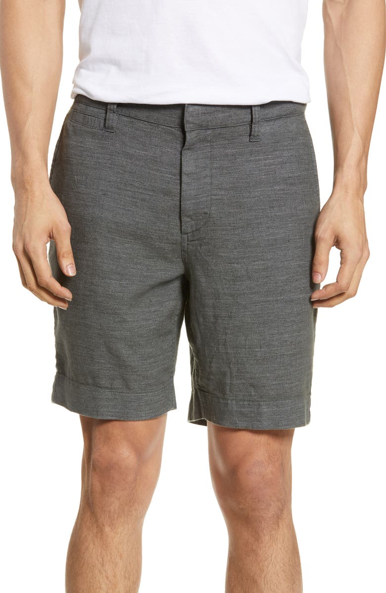 John Varvatos Star USA Johnny Flat Front Shorts, Main, color,