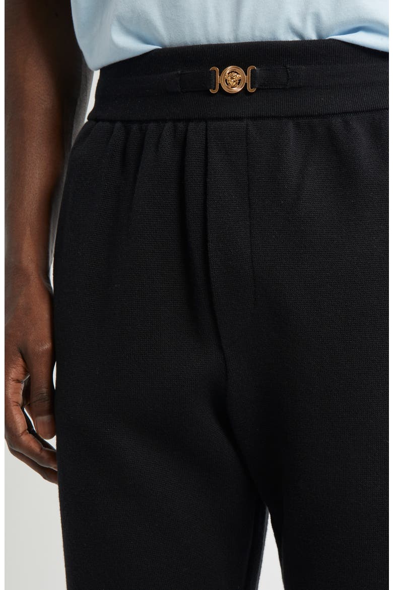 Medusa Biggie Cotton & Cashmere Joggers, Alternate, color, BLACK