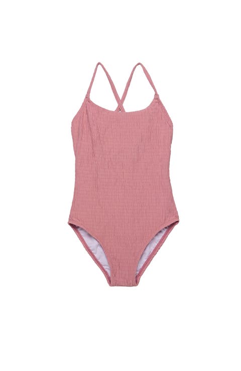 Neapolitan Textured Criss Cross Back Adjustable One Piece