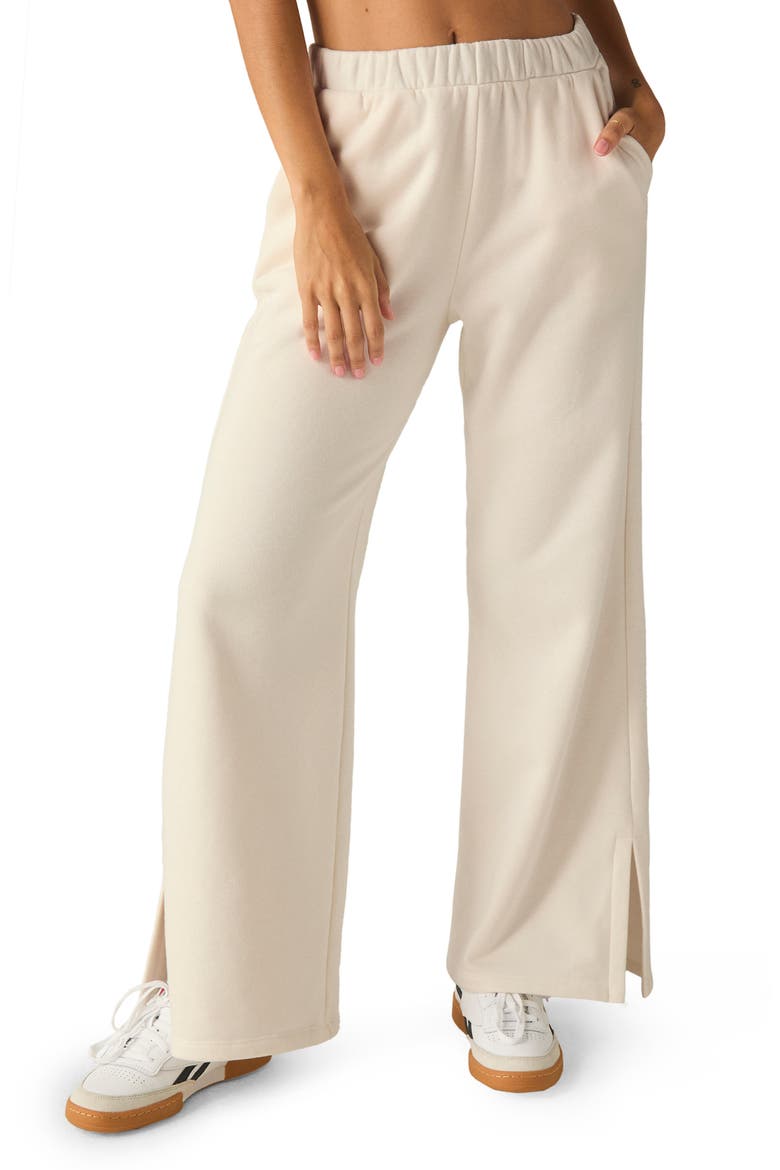 Open Ended Mid Rise Wide Leg Pants, Main, color, FRESH SNOW